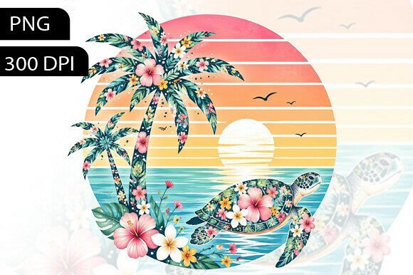 Download Summer Turtle PNG Transparent Background - Premium Bundle