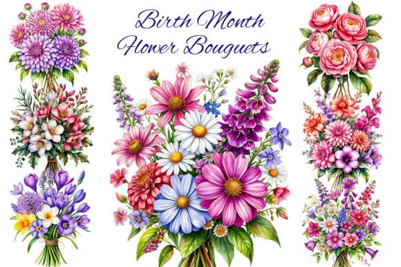 Download Birth Month Flower Clipart - Flower Png - Month flower Collection